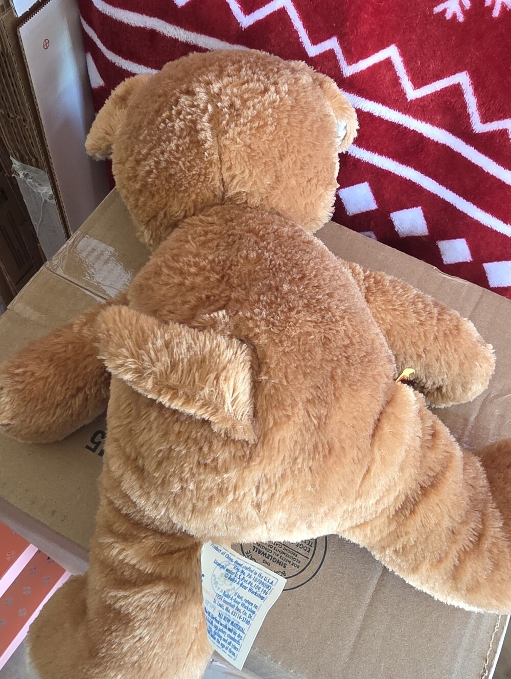 Retired Build A Bear Brown Puppy Dog Plush 15" Stuffed Eye Patch Spot BABW - Picture 3 of 4